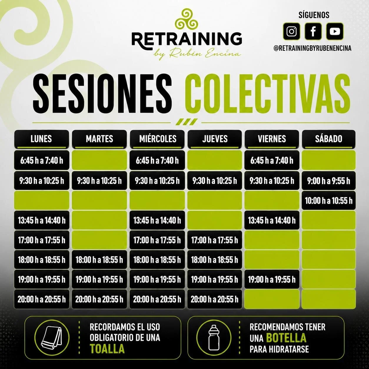Horario Clases Colectivas
